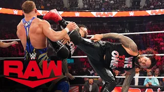 The Alpha Academy battle The Usos: Raw, April 10, 2023