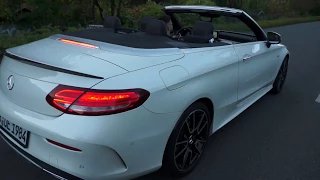 Mercedes-Benz C-Class C43 AMG Convertible White - Sound - Exhaust - Start - 2017 - HD