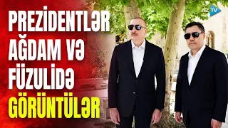 Azərbaycan və Qırğızıstan prezidentləri Ağdam və Füzulidə - XÜSUSİ REPORTAJ