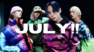 my most played kpop songs of july!