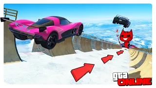 ЛЕДЯНОЙ СПУСК БЕЗ КОЛЕС (ГТА 5 ОНЛАЙН, GTA ONLINE)