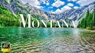 FLYING OVER MONTANA (4K UHD) - Relaxing Music Along With Beautiful Nature Videos - 4K Video