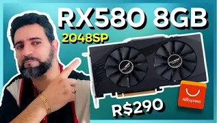 A QUERIDINHA RX580 8GB 2048SP DA KLLISRE CHEGOU - ANÁLISE + TESTES EM JOGOS !!!