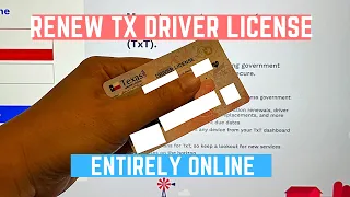 How to Renew Texas Drivers License Online (License Expiring?)