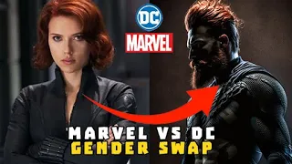Opposite sex Avengers ? . Marvel vs Dc characters Gender swap !😱