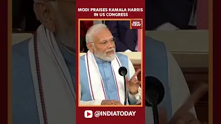 PM Narendra Modi Praises V-P Kamala Harris In US Congress, Mentions Samosa Caucus