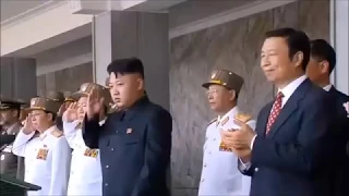 I put some Becks music over North Korean marching