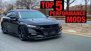 2018-2020 honda accord sport 1.5t top 5 mods