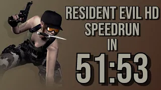 Resident Evil HD Remaster - Jill Any% Speedrun in 51:53
