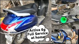 Activa 6g full service at home | Activa full service | Activa 6g first service #activa6g #youtube
