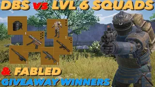 DBS DESTROYED LVL 6 SQUADS IN SOLO vs SQUAD + FABLED GIVEAWAY WINNERS / PUBG METRO ROYALE