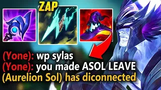 I made Aurelion Sol Rage Quit with my Stattik Shiv Sylas (ZAP THEIR HP INSTANTLY)