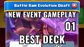 BEST OF BATTLE RAM EVOLUTION DRAFT : BEST DRAFT : CLASH ROYALE