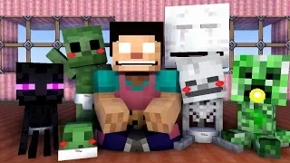 Monster School : BABY MONSTER - Minecraft Animation