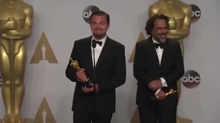 NEW :  Leonardo DiCaprio and the Egyptian journalist Oscar 2016