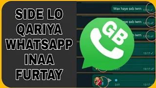 SIDA LOO XIRTO QORAALKA IYO CODKA WHATSAPP-KA