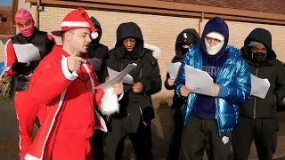 Carol singing with a Gang of Roadmen