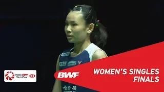 F | WS | TAI Tzu Ying (TPE) [1] vs Akane YAMAGUCHI (JPN) [4] | BWF 2019