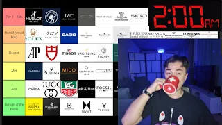 Ranking 60 Watch Brands! Watch Brand Tier List (2 AM Meltdown)