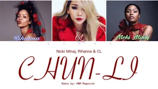 CL x Nicki Minaj x Rihanna ‘Chun-Li’ COLOR CODED LYRIC VIDEO [HNM Magazine Remix]