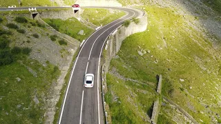 4k drone video,  Romania Transfagarasan road , relaxation landscapes