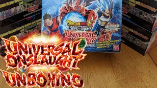 Dragon Ball Super Card Game Set 9 Universal Onslaught Prerelease Unboxing