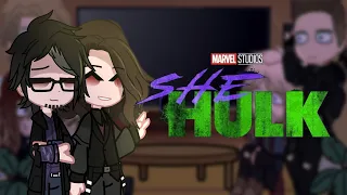 Marvel] Avengers react to She-Hulk[]Ep. 1[]Part 1[]ft. Captain America[]SPOILERS[]Short[]RePost[]