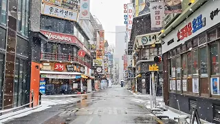 Seoul Heavy Snow Walk Compilation Relaxing Ambience Sleep White Noise Tinnitus ASMR