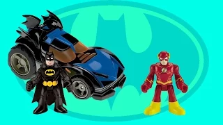 Batman Races Vs The Flash In His Imaginext Batmobile Toys