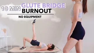 10 MIN GLUTE BRIDGE (No Squats, No Jumps, Knee-Friendly) BURNOUT | No Equipment ~ Jacey Yaw