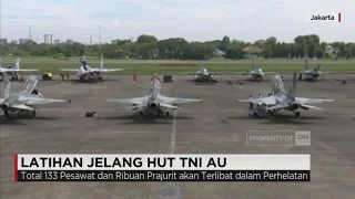 Puluhan Pesawat Jet Berlatih Jelang HUT TNI AU