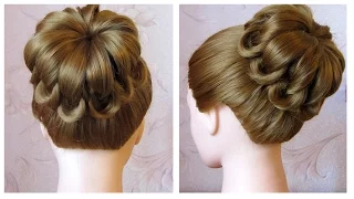 Tuto coiffure simple cheveux mi long/long ✨ Chignon tressé facile ✨ Coiffure tresse en noeuds