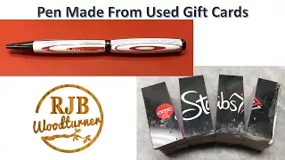 Make an Ink Pen from Used Gift Cards