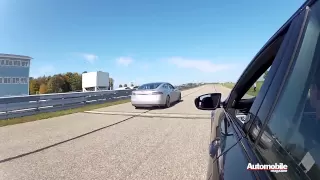 Tesla Model S vs BMW M5 Drag Race