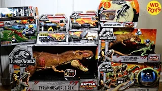 New Jurassic World Fallen Kingdom Toys Walmart Battle Damage Super Colossal Tyrannosaurus Rex Mattel