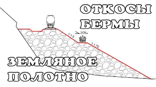 Откосы и бермы земляного полотна