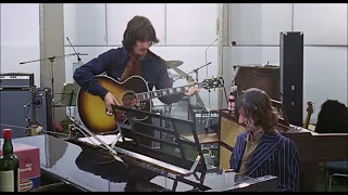 George Harrison Helping Ringo Rehearse Octopus's Garden Beatles Get Back Documentary 1969 Demo Song