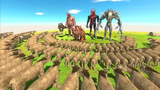 Aliens vs Ice Age Animals - Animal Revolt Battle Simulator