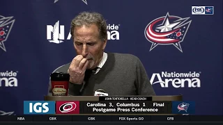 John Tortorella postgame press conference after Blue Jackets winless skid continues