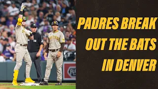 Padres Break Out the Bats in Denver | San Diego Padres vs. Colorado Rockies Highlights