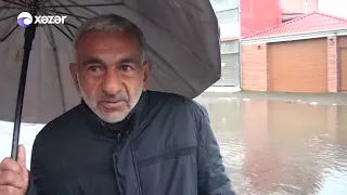 Lənkəranda güclü sel bir sıra problemlər yaradıb