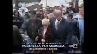 Madonna in Milan to promote Erotica in 1992, fans, fashion show, TV news report