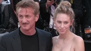 Sean Penn and his daughter Dylan on the red carpet for the Premiere of The Last Face in Cannes