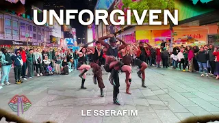 [KPOP IN PUBLIC NYC TIMES SQUARE] LE SSERAFIM (르세라핌) - UNFORGIVEN Dance Cover by Not Shy Dance Crew