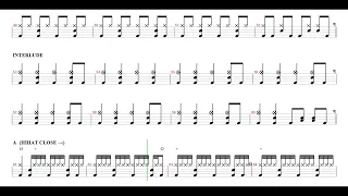 The Killers-Mr Brightside | Drum Score, Drum Sheet Music, 드럼악보