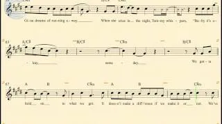 Alto Saxophone - Livin on a Prayer - Bon Jovi - Sheet Music, Chords, & Vocals