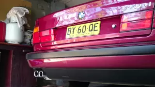 BMW E34 540i custom exhaust