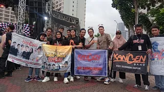 Kangen Band perform di Goyang Gempita, Parkir Timur Senayan