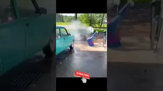 the girls tiktok washed the car | Впервые моет машину