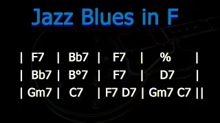 Jazz Blues in F Backing Track